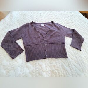 DEHA Wool Cashmere Shrug Crop Cardigan Made in Italy S